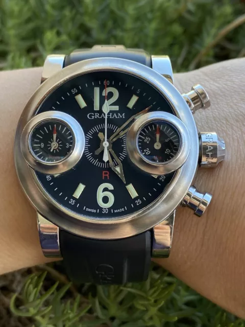 GRAHAM WATCH R SWORDFISH CHRONOGRAPH AUTOMATIC DIVER MENS 46mm SWISS MADE GRAHAM WATCH R SWORDFISH CHRONOGRAPH AUTOMATIC DIVER MENS 46mm SWISS MADE