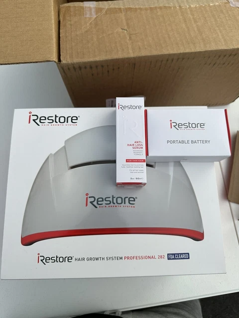 iRestore Professional 282 Laser Hair Growth + Portable Battery + Serum New iRestore Professional 282 Laser Hair Growth + Portable Battery + Serum New