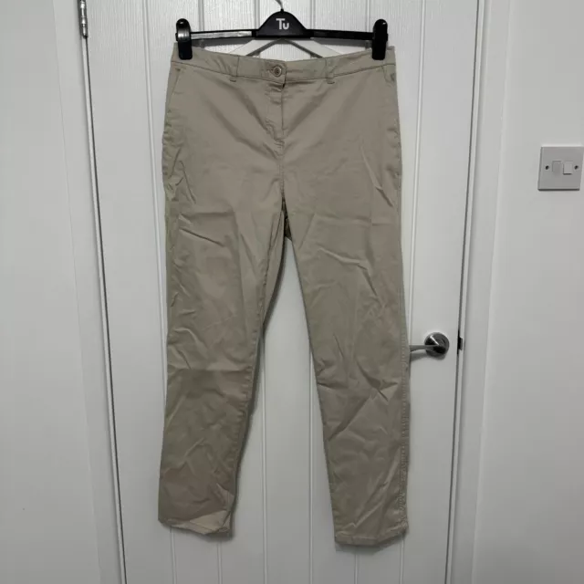 Pantaloni chino da donna beige Joules taglia 14