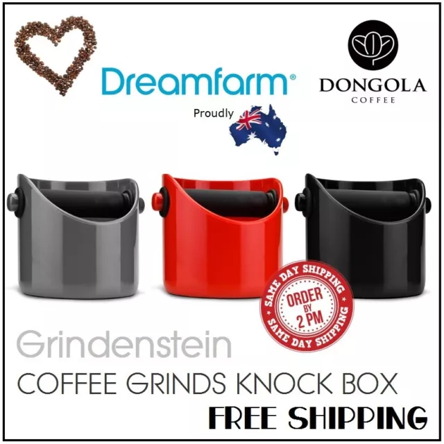 GRINDENSTEIN Coffee Knock Box | Espresso Tamper Waste Bin Grinds by DREAMFARM