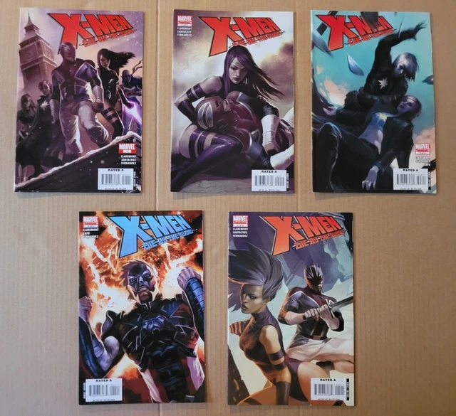 X-Men Die By the Sword 1 2 3 4 5 Complete 2007/08 Set Hi-Grade Marvel Lot of 5