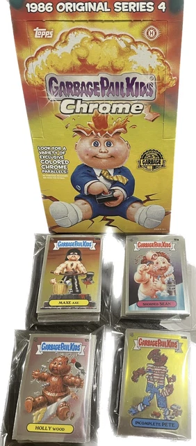 2021 Topps GARBAGE PAIL KIDS CHROME Series 4 COMPLETE 100-CARD BASE SET GPK