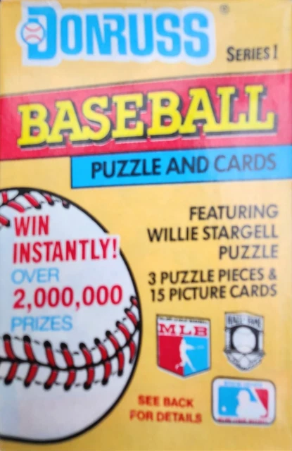 Donruss Baseball 1991 serie 1 non aperto confezione sigillata 15 carte