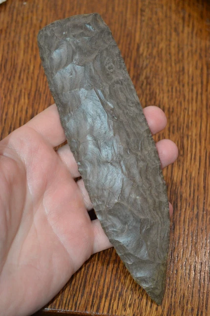 Huge Striped Chert Archaic Benton Blade Northern Mississippi 7.75 x 2.1/8