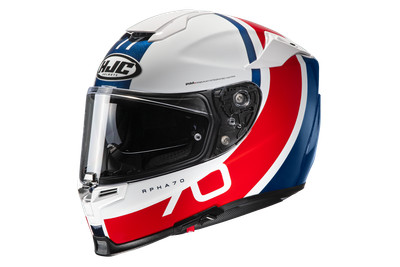 Casco Helm Casque Helmet HJC RPHA 70 GAON MC21 BIANCO BLU ROSSO 2019 taglia XXL 