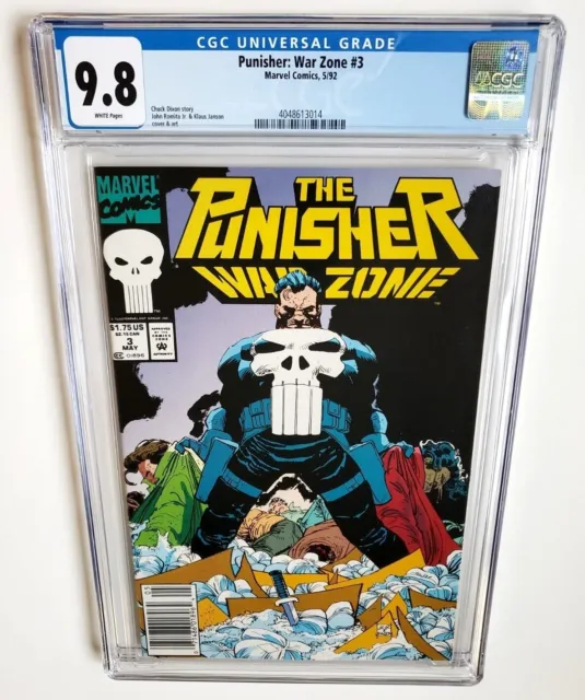 Punisher: War Zone #3 Cgc 9.8 ++Newsstand++ 1992