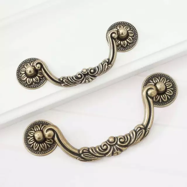3.75" 5"Vintage Drop Bail Dresser Drawer Pull Handle Cabinet Cupboard Pull