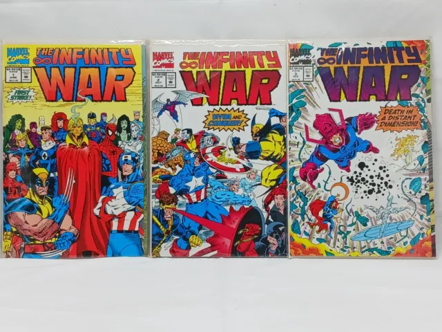 The Infinity War 1-3 Comic Book Lot of 3 (1992, Marvel)