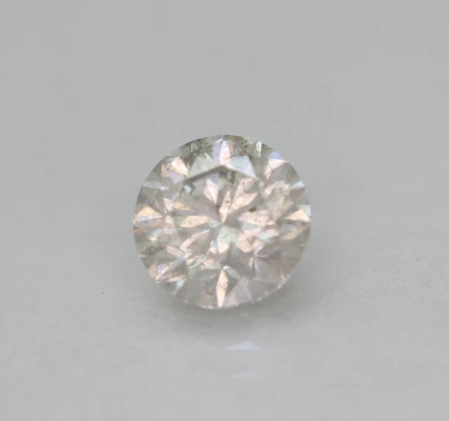 Certified 1.02 Carat H SI2 Round Brilliant Enhanced Natural Loose Diamond 6.36mm