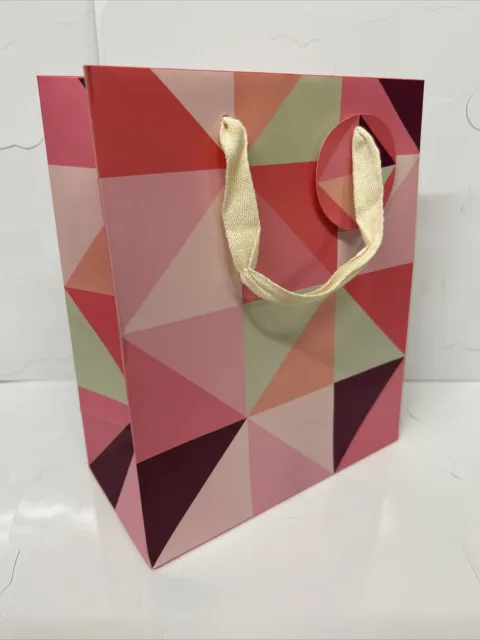 72 x PINK GEO PATTERN GIFT BAGS JOBLOT SHOP PRESENT WHOLESALE QUALITY BRAND NEW