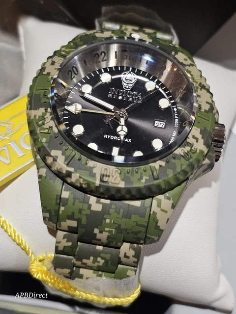INVICTA HYDROMAX 1000m HYDROPLATED Camo GMT Pro Diver mens watch 164.49 PicClick