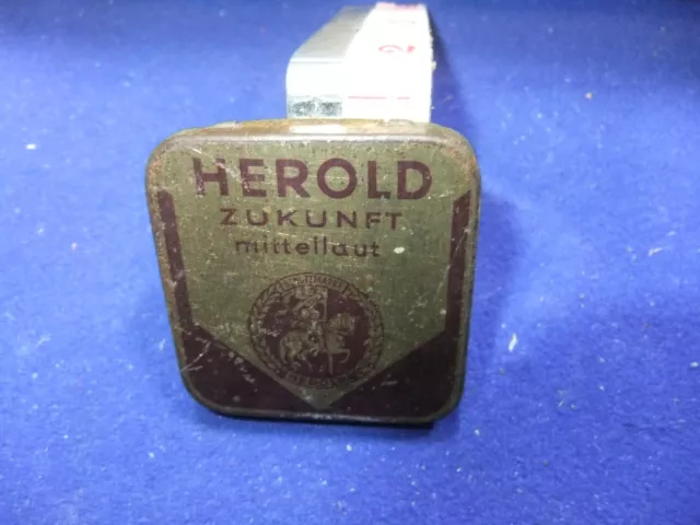 vtg needle tin herold zukunft needles gramophone record