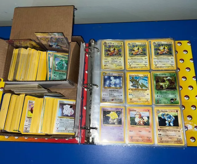 Massive Vintage Pokemon Card Collection Lot Binder Base Set Holos Charizard 650+