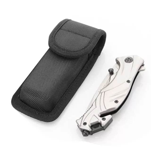 1pc Nylon Sheath Fold Knife Tool Flashlight Belt Loop Case Holder Bag Pocke xb e