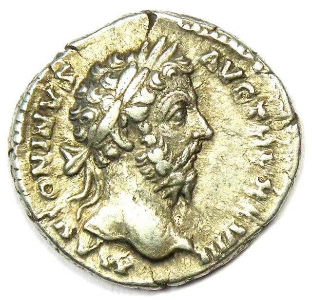 Marcus Aurelius AR Denarius Silver Roman Coin 139-161 AD - Good VF / XF (EF)
