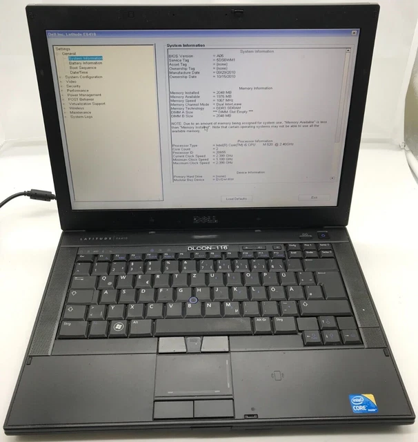 DELL Latitude E6410 (PP27LA)*Notebook *OHNE RAM & HDD*Für Ersatzteil DEFEKT#N129