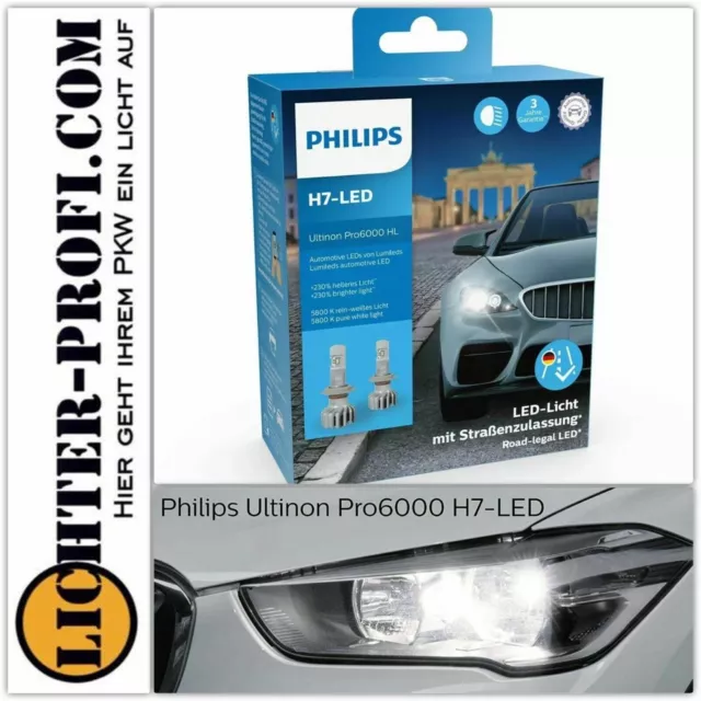 Ultinon Pro6000 Original Philips H7 LED mit Straßenzulassung 11972X2 Birne