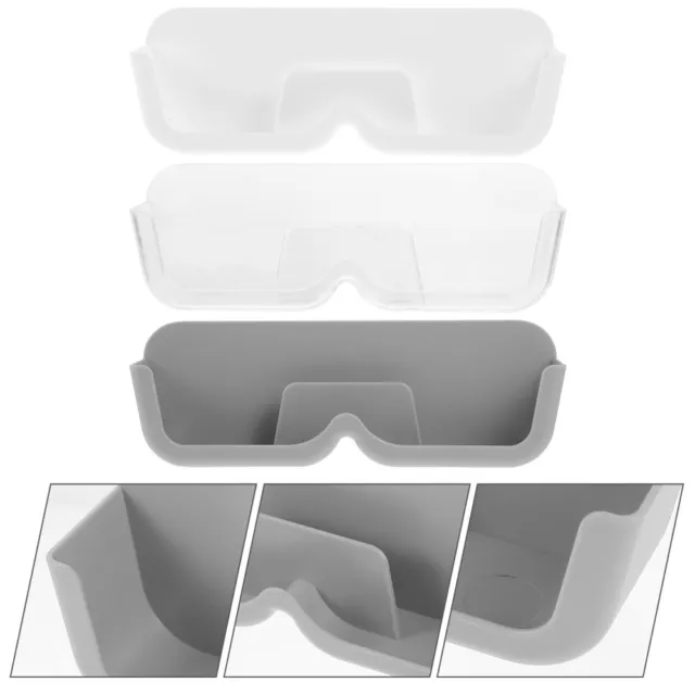 3 Pcs Wall Mounted Glasses Case Organizer Eyeglasses Display Indoors Stand