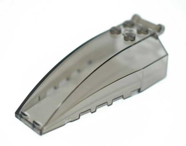 1 New LEGO Transparent Black Windscreen 8x4x2 windshield canopy stud 38480 92579