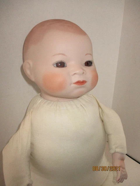 Bisque/ Porcelain Cloth Reproduction Bye-Lo Baby 19” Copr by Grace S Putnam Doll 8