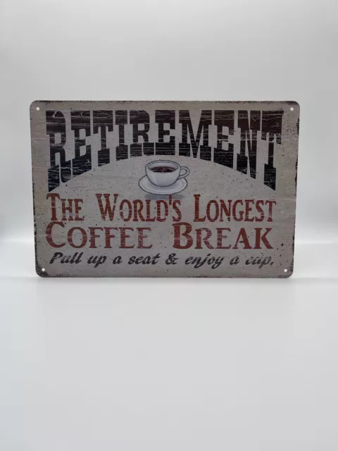 Blechschild Coffee Break 20x30cm Nostalgie Retro Reklame Vintage Deko Neu