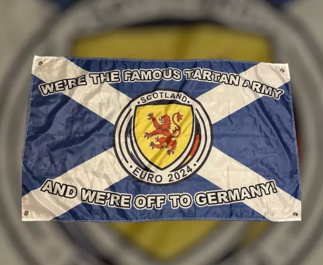 Scotland Euro 2024 Flag - We're Off To Germany