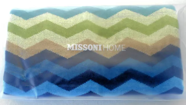 MISSONI HOME ASCIUGAMANO VELOUR 60x100cm CONFEZIONE LOGO  PETE 170