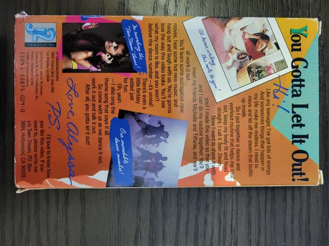 ALYSSA MILANO TEEN Steam (VHS, 1988) Rare Teen Dance Workout Music
