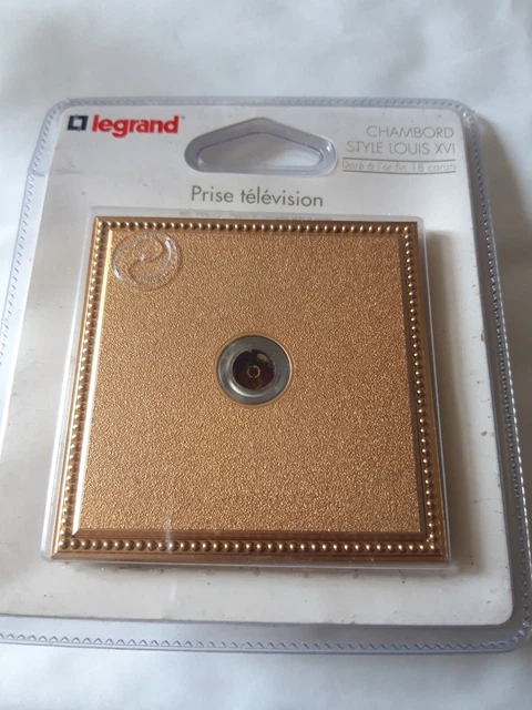 Interrupteur Ancien Legrand Chambord Prestige – Va-et-vient Or Style Bronze – Occasion