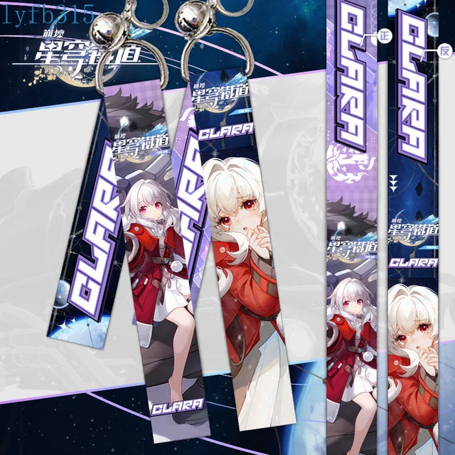 CLARA ANIME HONKAI: Star Rail Small Bell Ribbon Keychain Pendant Key ...