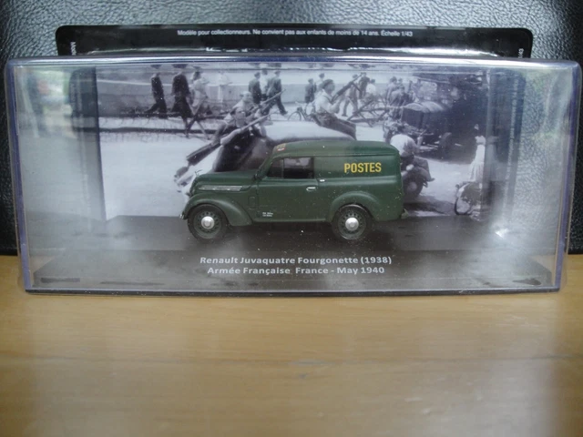 RENAULT JUVAQUATRE FOURGONNETTE ARMEE FRANÇAISE 1940 WWII 1:43 ALTAYA