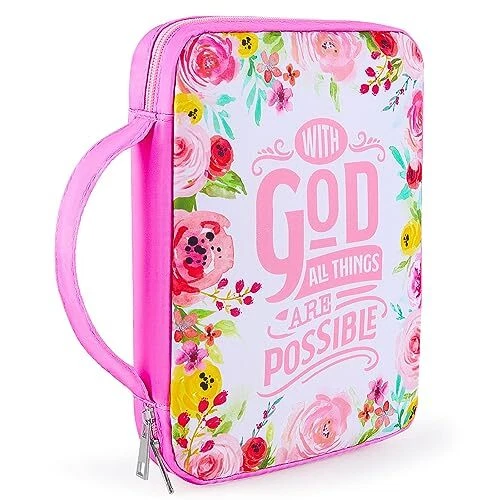 Bible Covers for Women Girls Bible Case Large Bible Bag with Handle Bible Tote B