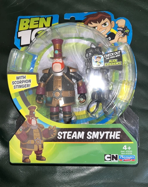 STEAM SMYTHE BEN 10 Action Figure Playmates Damaged Packaging 18.99