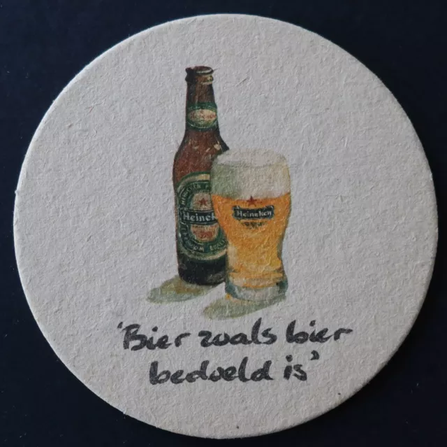 Ancien sous-bock bière HEINEKEN variante 11 coaster 25