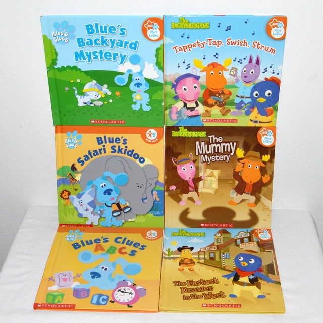 NICK JR BOOK Club Lot Blues Clues Backyardigans Hard Cover Mummy ...