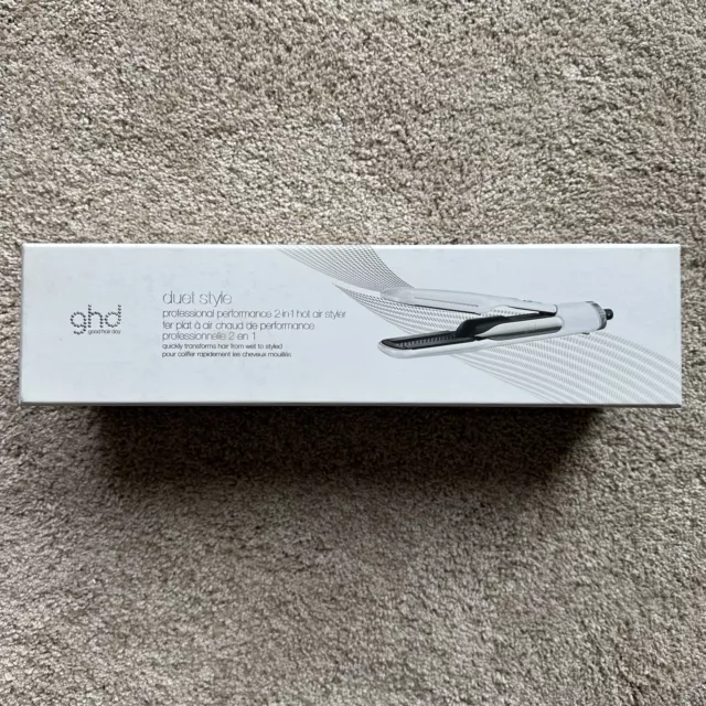 NEW ghd Duet Style Professional 2-in-1 Multi Styler White S10201 *SAME DAY SHIP*