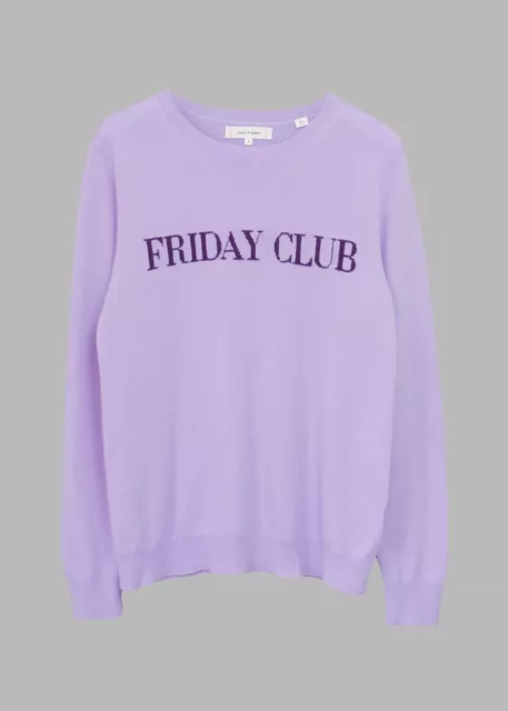 Chinti & Parker Friday Club Lilac Wool Cashmere Jumper | Small | UK 8-10