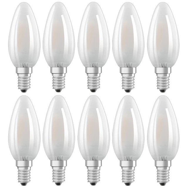 10 x Bellalux LED Filament Kerzen 2,5W - 25W E14 matt 250lm 827 warmweiß UVP 39€