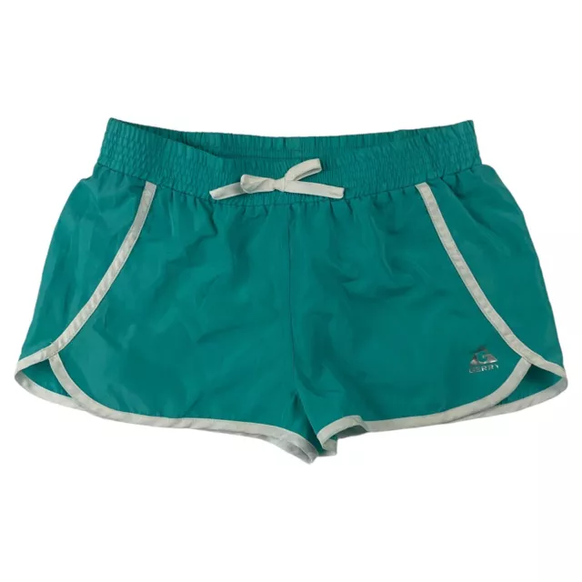 Gerry Girls Size 10 Green Running Shorts Activewear Elastic Waist 100% Polyester