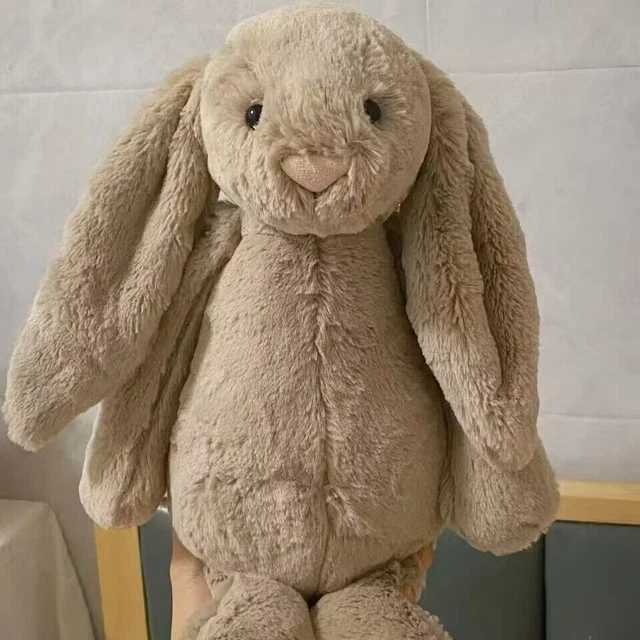 JELLYCAT BEIGE 36CM Large Bashful Bunny Rabbit Collectable Plush Cuddly ...