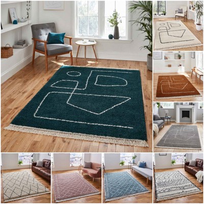 A2Z Tappeto moderno geometrico Tappeto salotto Area Rugs Marocchino Soft Pile Tappeto UK 