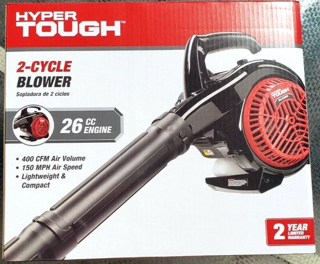 HYPER TOUGH 26CC 2Cycle Gas Leaf Blower, 400 CFM and 150MPH (NEW