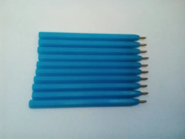 10 x Small Plastic Mini Pens 0.5 mm Fine Black Ink Toolbox Writing Marking DIY