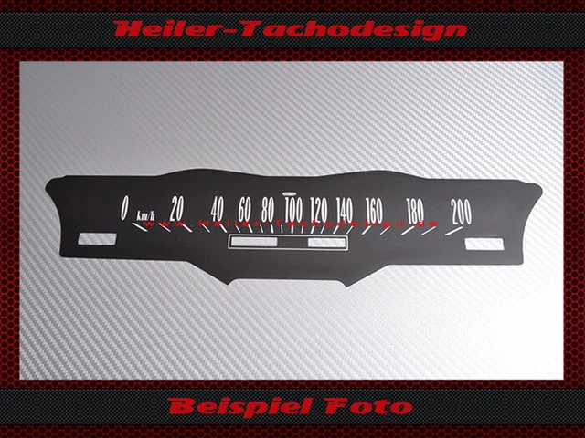 Tacho Date Sticker TACHO AUFKLEBER CADILLAC Fleetwood Brougham 1966 Mph zu Kmh Speedometer ...