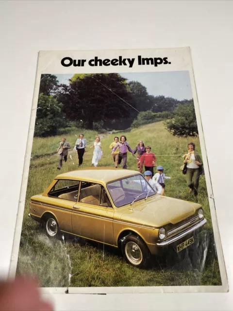 Hillman Imp Our cheeky Imps 1973 Car Sales Brochure Sunbeam Sport Super De Luxe