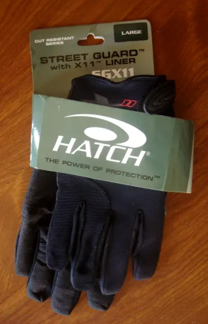 HATCH Street Guard SGX1 1 w/ X11 Liner Tactical Police Gloves Black LARGE - NEW