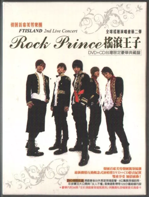 FTIsland 2nd Live Concert Rock Prince 2010 TAIWAN DVD & CD & 36p BOOKLET SEALED