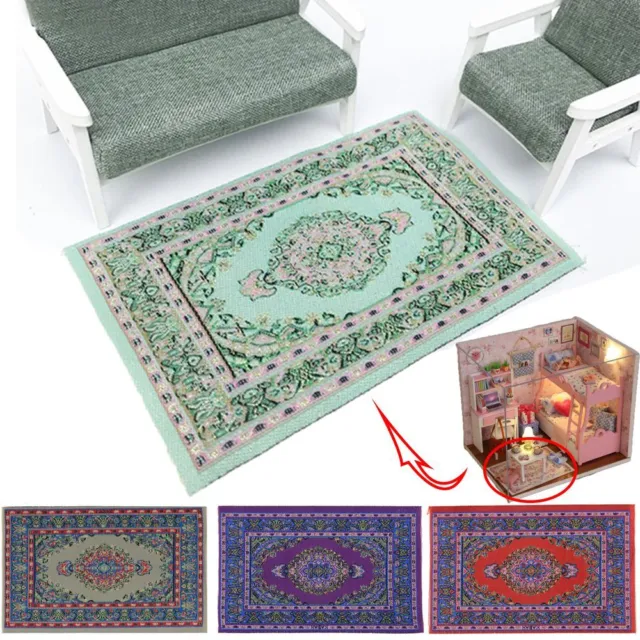 Furniture Eyes Of Persia Doll Accessories Miniature Woven Rug Dollhouse Carpet