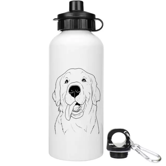 "Botellas de agua reutilizables ""Golden Retriever Face"" (WT046376)