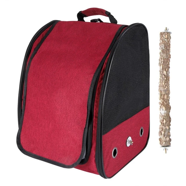 Bolsa portátil para jaula de pájaros mochila transpirable loro mascota viaje cajaI1G9